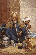 Nicola Forcella The Hookah china oil painting reproduction